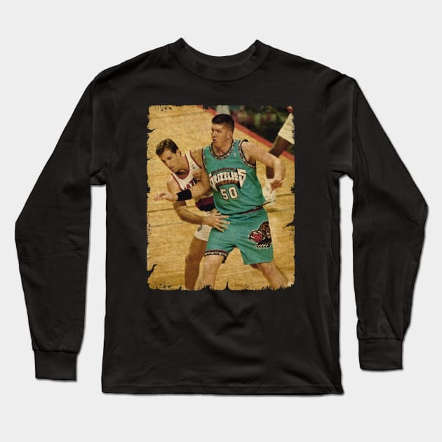 Big Country Posting Up Dr. Crash 'Bryant Reeves' Long Sleeve T-Shirt by Wendyshopart